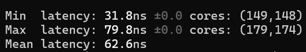 Ampere AmpereOne A192 32X C2C Latency Run 1 Results