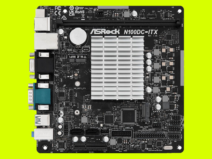 ASRock N100DC ITX Overhead