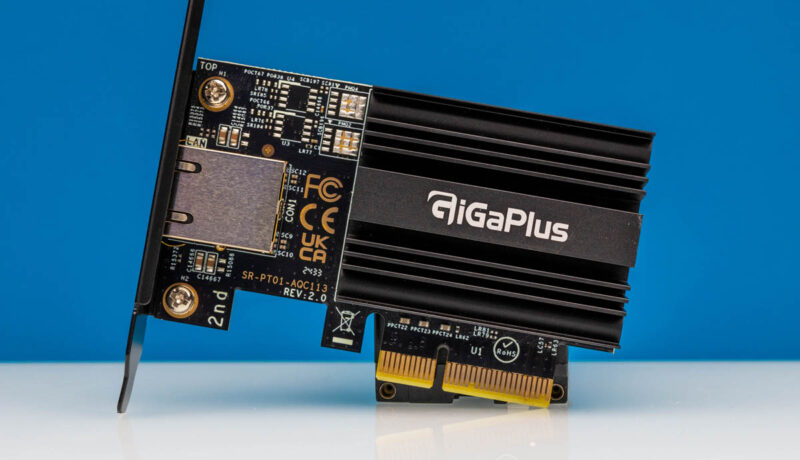 GigaPlus Marvell AQC113 10Gbase T Adapter Front