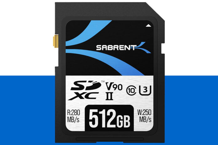 Sabrent V90 SD Card Front Markings