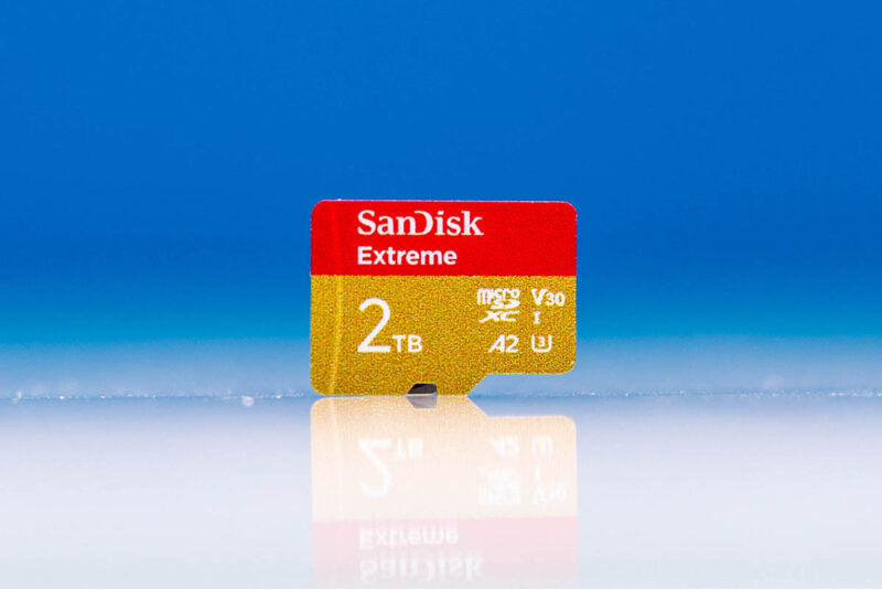 SanDisk Extreme 2TB MicroSDXC Front Far