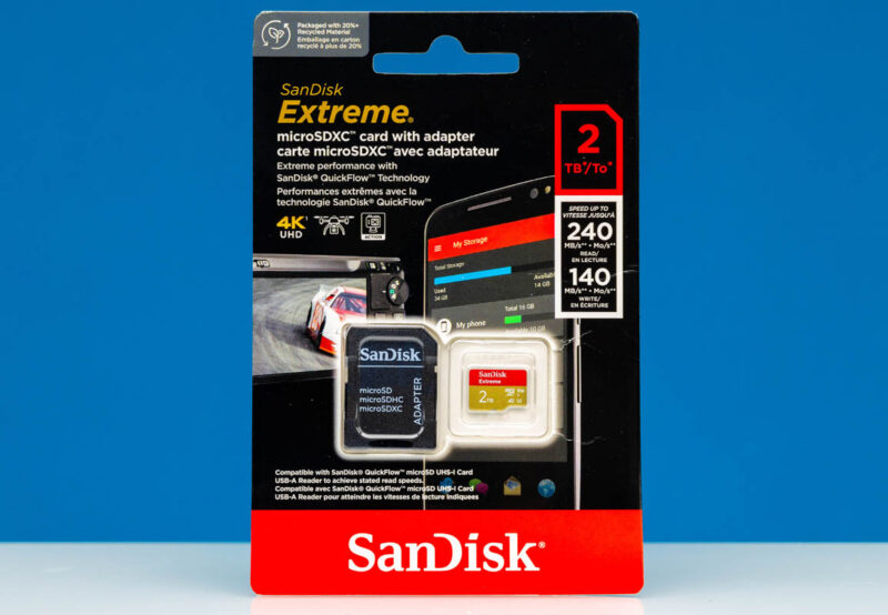 SanDisk Extreme 2TB MicroSDXC In Package