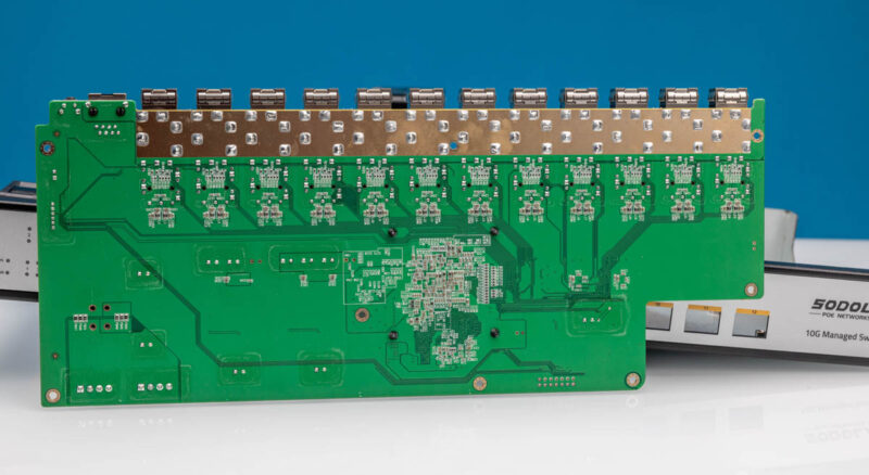 Sodola SL SWTG3C12F 12 Port SFP Managed Switch Switch PCB Bottom