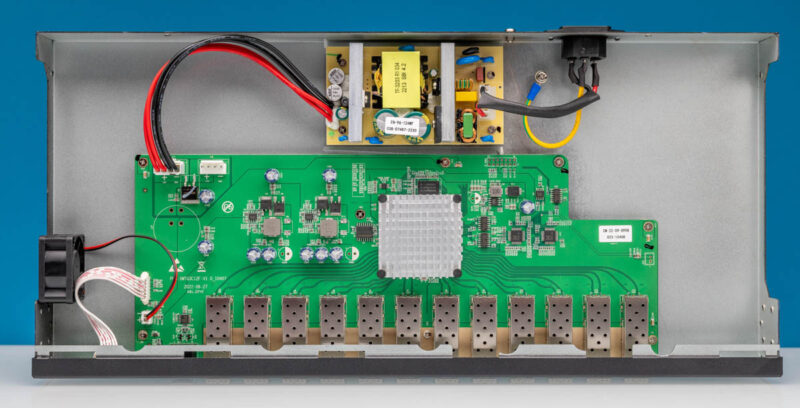 Sodola SL SWTG3C12F 12 Port SFP Managed Switch Top View