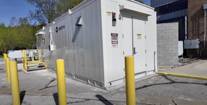 Vertiv Hydrogen Fuel Cell Container Exterior 1