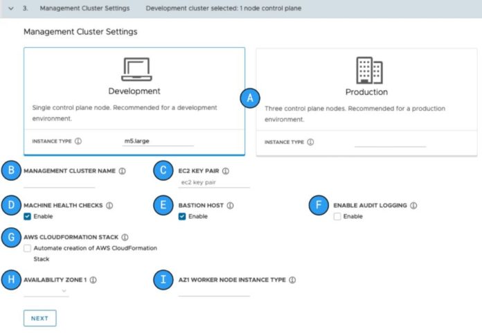 VMware Tanzu Community Edition Management Cluster AWS