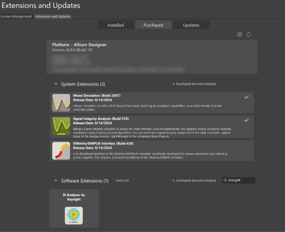 After installation Restart Altium Designer Panels
